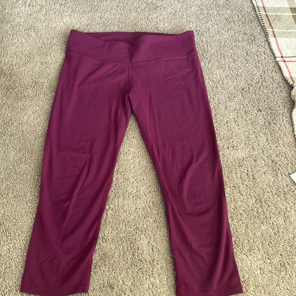 Purple Fabletics active pants size M